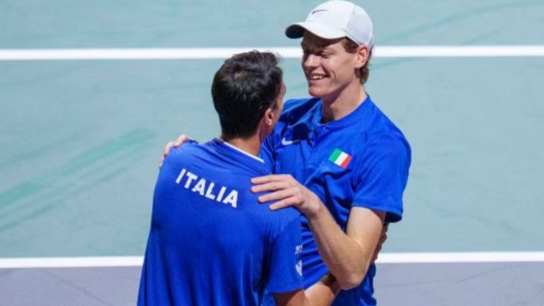 Davis Cup 2023: Jannik Sinner twice thumps Novak Djokovic to send Italy into final