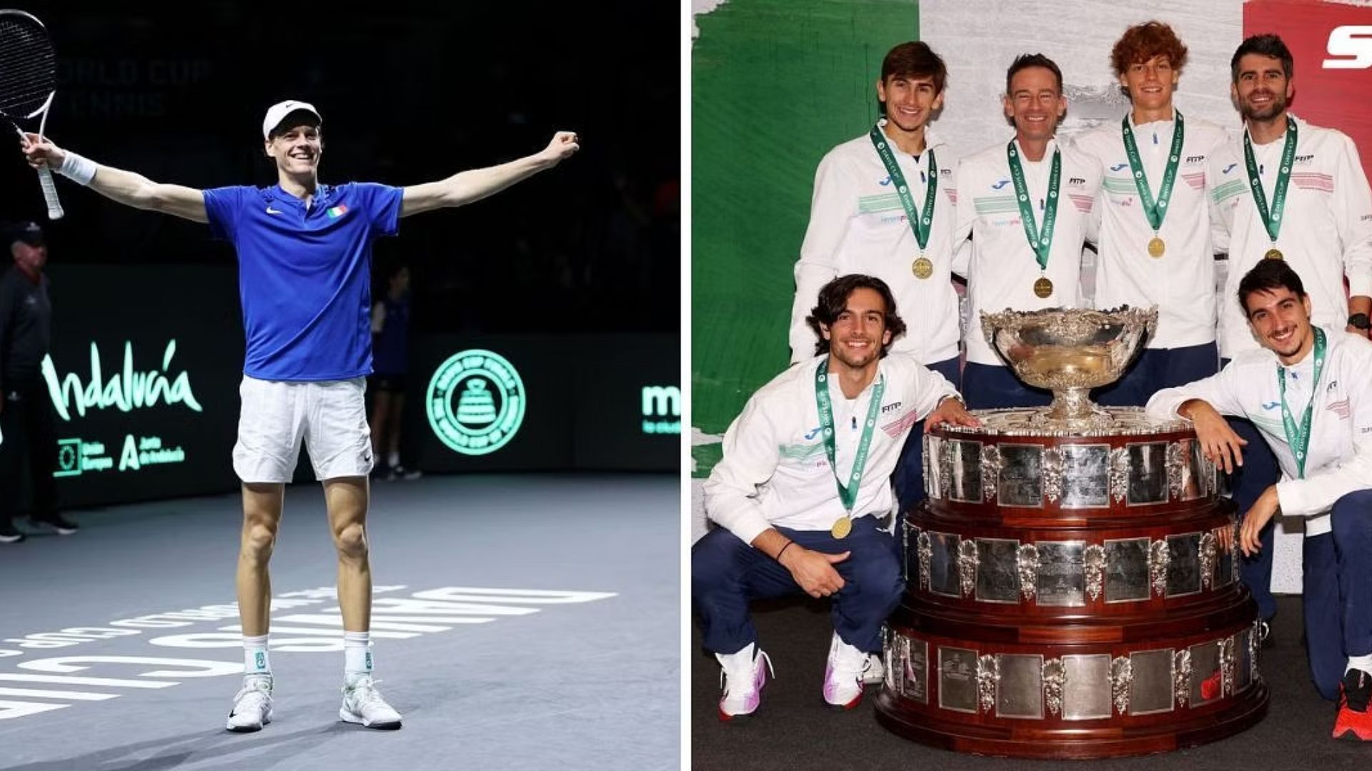 Jannik Sinner is the second-best player in the world right now - Tennis fans react to Italy lifting the 2023 Davis Cup