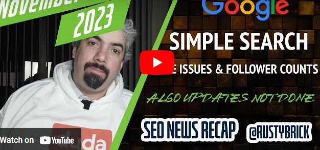 Search News Buzz Video Recap Google Core & Reviews Update Not Done, Google Simple Search, Date Issues, Follower Counts & More